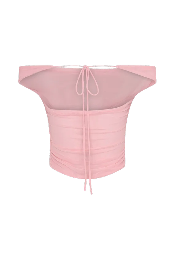 Brooklyn Mesh Crop Top – Candy Pink Brooklyn Mesh Crop Top – Candy Pink