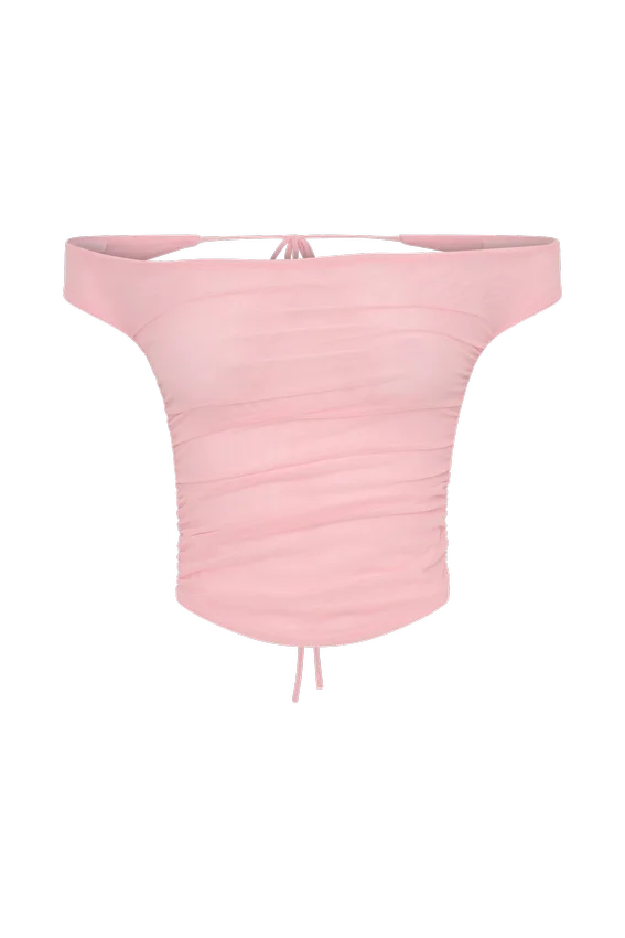 Brooklyn Mesh Crop Top – Candy Pink Brooklyn Mesh Crop Top – Candy Pink
