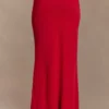 Bruna Slinky Fishtail Maxi Skirt – Red Bruna Slinky Fishtail Maxi Skirt – Red