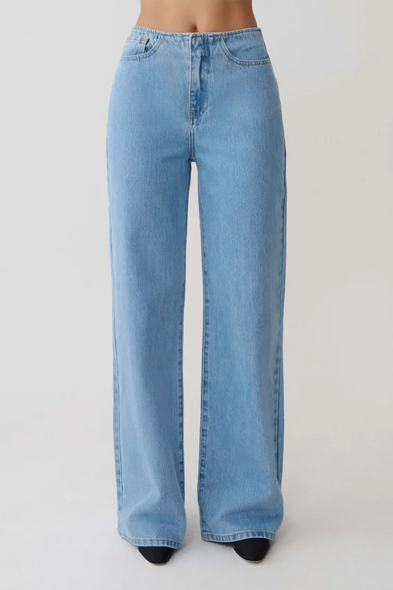 Caitlin Mid Rise Denim Jeans – Classic Blue Caitlin Mid Rise Denim Jeans – Classic Blue
