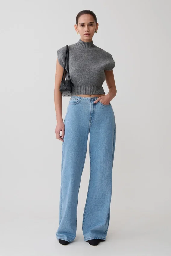 Caitlin Mid Rise Denim Jeans – Classic Blue Caitlin Mid Rise Denim Jeans – Classic Blue