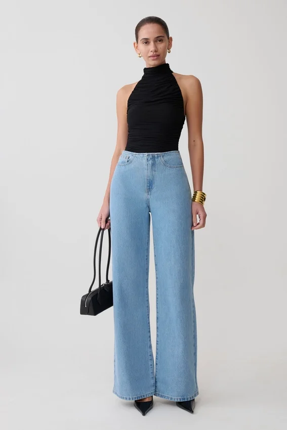 Caitlin Mid Rise Denim Jeans – Classic Blue Caitlin Mid Rise Denim Jeans – Classic Blue