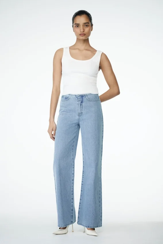 Caitlin Mid Rise Denim Jeans – Classic Blue Caitlin Mid Rise Denim Jeans – Classic Blue