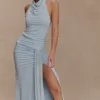 Calandra Slinky Maxi Skirt – Pale Blue Calandra Slinky Maxi Skirt – Pale Blue