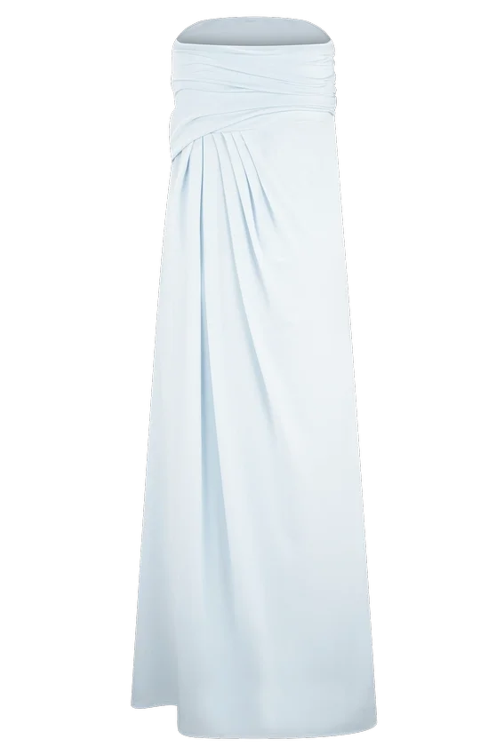 Calandra Slinky Maxi Skirt – Pale Blue Calandra Slinky Maxi Skirt – Pale Blue