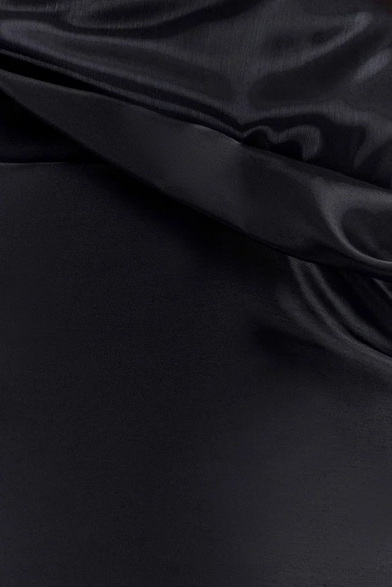 Calliope Strapless Organza Maxi Dress – Black Calliope Strapless Organza Maxi Dress – Black