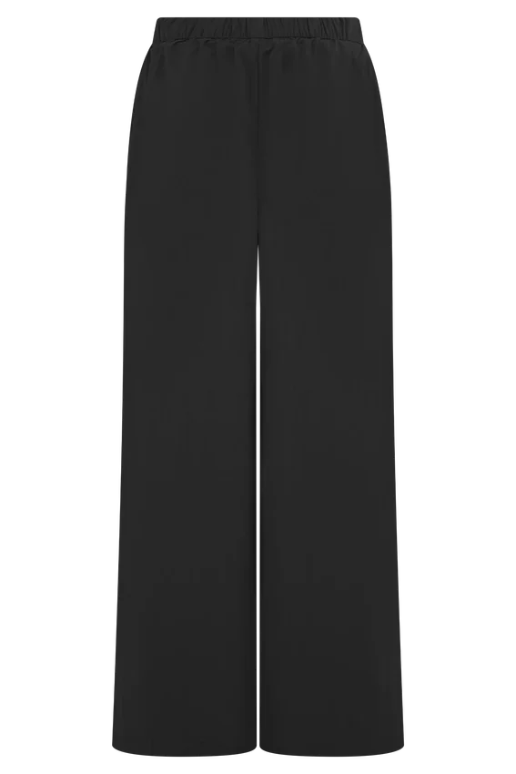 Campbell Cotton Wide Leg Pants – Black Campbell Cotton Wide Leg Pants – Black