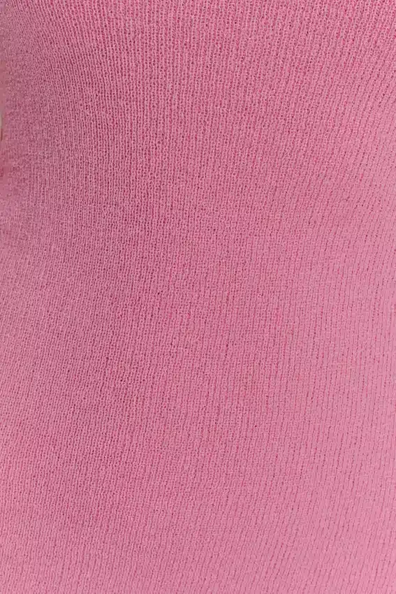 Caprice Halter Knit Mini Dress – Bubblegum Pink Caprice Halter Knit Mini Dress – Bubblegum Pink