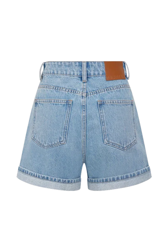 Carlene Cuffed Denim Shorts – Classic Blue Carlene Cuffed Denim Shorts – Classic Blue
