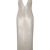Carnation Sequin Halter Midi Dress – Gold Carnation Sequin Halter Midi Dress – Gold