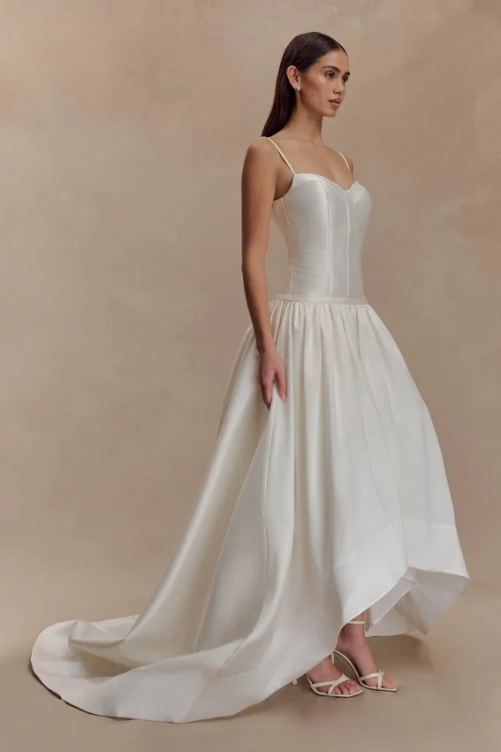 Carol Taffeta Maxi Gown – Ivory Carol Taffeta Maxi Gown – Ivory