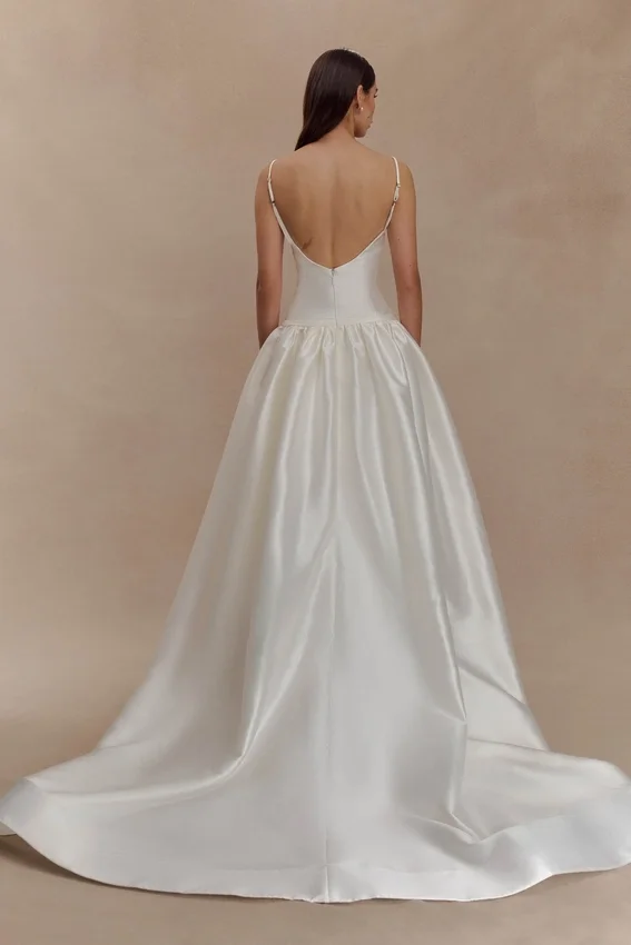 Carol Taffeta Maxi Gown – Ivory Carol Taffeta Maxi Gown – Ivory