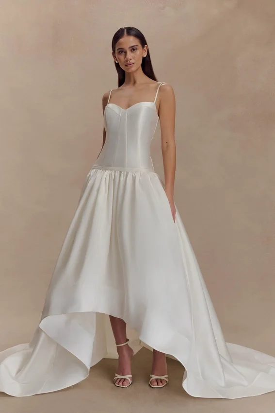 Carol Taffeta Maxi Gown – Ivory Carol Taffeta Maxi Gown – Ivory