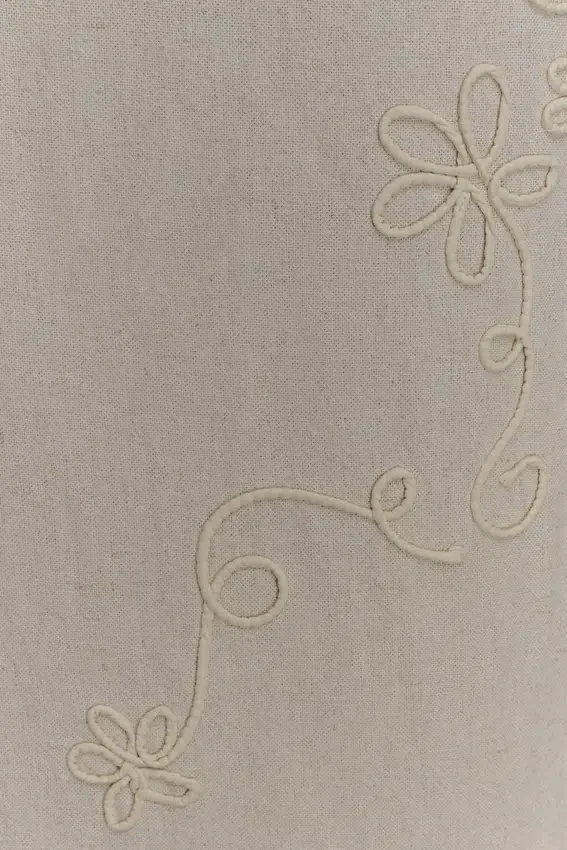 Casey Linen Embroidered Maxi Skirt – Natural Casey Linen Embroidered Maxi Skirt – Natural