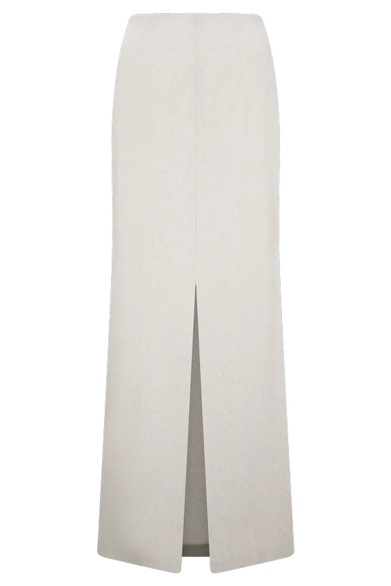 Casey Linen Embroidered Maxi Skirt – Natural Casey Linen Embroidered Maxi Skirt – Natural