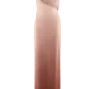 Cassandra Off Shoulder Slinky Maxi Dress – Neutral Ombre Cassandra Off Shoulder Slinky Maxi Dress – Neutral Ombre
