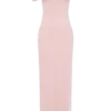 Cassandra Off Shoulder Slinky Maxi Dress – Pale Pink Cassandra Off Shoulder Slinky Maxi Dress – Pale Pink