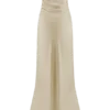 Cedar Strapless Satin Maxi Dress – Blush Gold Cedar Strapless Satin Maxi Dress – Blush Gold