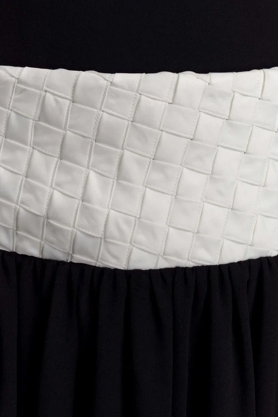 Celine Chiffon Maxi Dress – Black/White Celine Chiffon Maxi Dress – Black/White