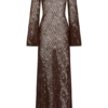Chelsea Lurex Crochet Maxi Dress – Bronze Chelsea Lurex Crochet Maxi Dress – Bronze
