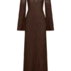 Chelsea Lurex Crochet Maxi Dress – Bronze Chelsea Lurex Crochet Maxi Dress – Bronze