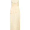 Chiara Halter Satin Maxi Dress – Buttermilk Chiara Halter Satin Maxi Dress – Buttermilk