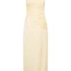 Chiara Halter Satin Maxi Dress – Buttermilk Chiara Halter Satin Maxi Dress – Buttermilk