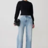 Ciaralee Cinched Waist Jumper – Black