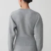 Ciaralee Cinched Waist Jumper – Grey Marle