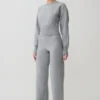 Ciaralee Cinched Waist Jumper – Grey Marle