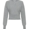 Ciaralee Cinched Waist Jumper – Grey Marle