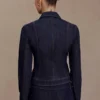 Cierra Cinched Jacket Top – Washed Indigo Blue