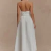 Cindy Collared Midi Dress – White Cindy Collared Midi Dress – White
