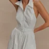 Cindy Collared Midi Dress – White Cindy Collared Midi Dress – White