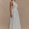 Cindy Collared Midi Dress – White Cindy Collared Midi Dress – White
