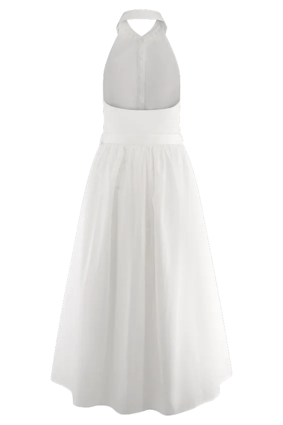 Cindy Collared Midi Dress – White Cindy Collared Midi Dress – White