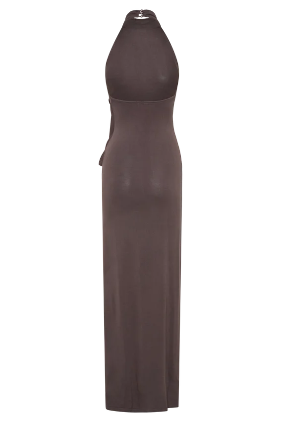 Cindylou Halter Knit Maxi Dress – Peppercorn Cindylou Halter Knit Maxi Dress – Peppercorn