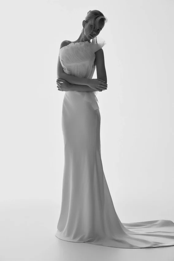 Clara Fishtail Maxi Skirt – White Clara Fishtail Maxi Skirt – White
