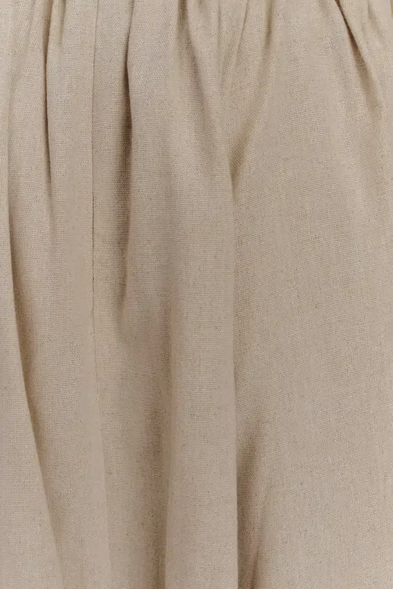 Clarence Linen A-Line Maxi Skirt – Natural Clarence Linen A-Line Maxi Skirt – Natural