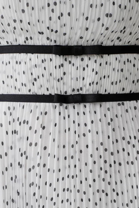 Clarisse Pleated Maxi Dress – Polka Dot Clarisse Pleated Maxi Dress – Polka Dot
