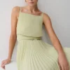 Clarisse Pleated Maxi Dress – Sage Clarisse Pleated Maxi Dress – Sage