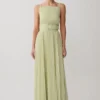 Clarisse Pleated Maxi Dress – Sage Clarisse Pleated Maxi Dress – Sage