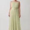 Clarisse Pleated Maxi Dress – Sage Clarisse Pleated Maxi Dress – Sage