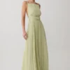 Clarisse Pleated Maxi Dress – Sage Clarisse Pleated Maxi Dress – Sage