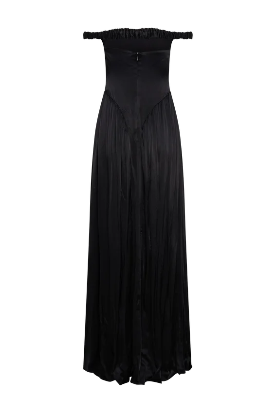 Coco Dropped Waist Maxi Dress – Black Coco Dropped Waist Maxi Dress – Black