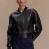 Codi Faux Leather Bomber Jacket – Black Codi Faux Leather Bomber Jacket – Black
