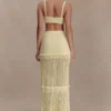 Coleene Pointelle Knit Maxi Skirt – Lemon Coleene Pointelle Knit Maxi Skirt – Lemon