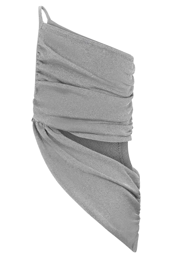 Corah Lurex Drape Knit Top – Silver Corah Lurex Drape Knit Top – Silver