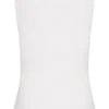 Coraline Panelled Sleeveless Top – White Coraline Panelled Sleeveless Top – White