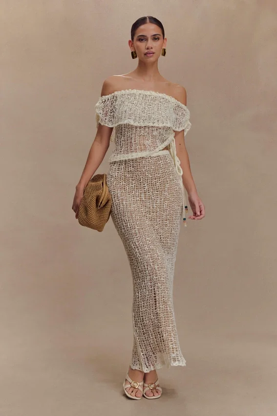 Cordelia Knit Maxi Skirt – Ivory Cordelia Knit Maxi Skirt – Ivory